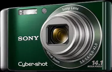 Vista detallada de la cámara digital Sony Cyber-shot DSC-W370